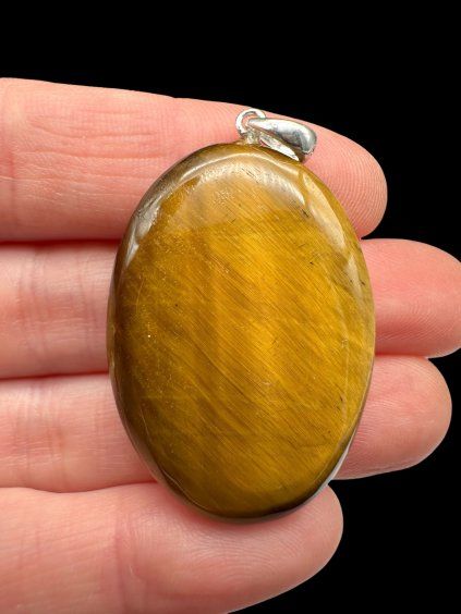 Silberanhänger aus Tigerauge