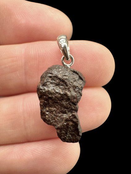 Silberanhänger mit Steinmeteorit NWA X 1,7g