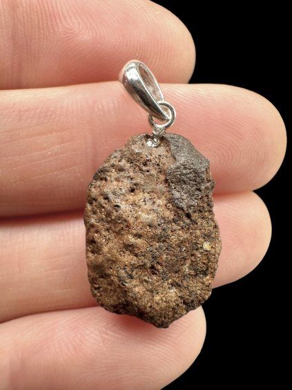 Silberanhänger mit Steinmeteorit NWA X 2,8g