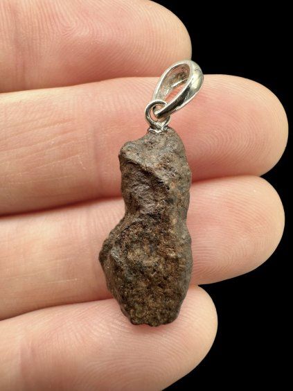 Silberanhänger mit Steinmeteorit NWA X 1,6g