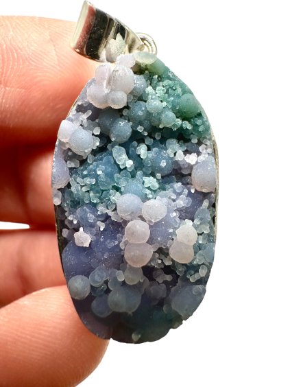 Grape chalcedony pendant