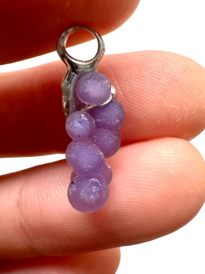 Grape chalcedony pendant