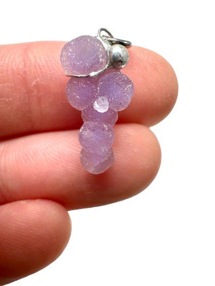 Grape chalcedony pendant