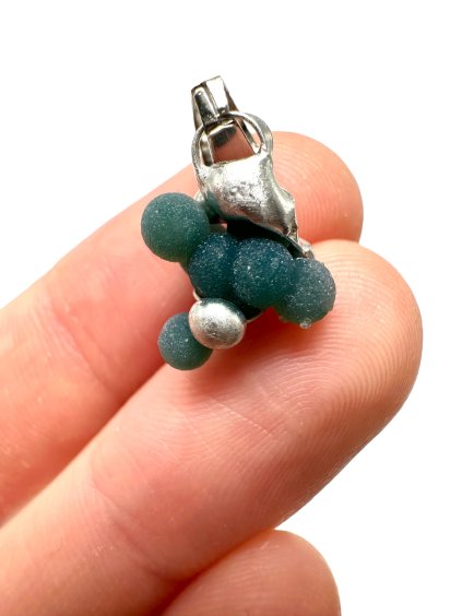 Grape chalcedony pendant