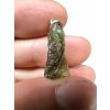 Silver moldavite pendant 2g