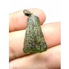 Silber Moldavit Anhänger 2,1g