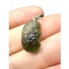 Silver moldavite pendant 2g