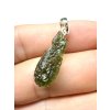 Silber Moldavit Anhänger 1,9g