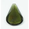 Faceted moldavite with a rare bubble 17ct