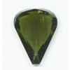 Faceted moldavite with a rare bubble 17ct