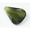 Faceted moldavite with a rare bubble 17ct