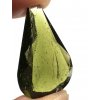 Faceted moldavite with a rare bubble 17ct