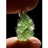 Silver moldavite pendant