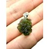 Silver moldavite pendant 2,1g
