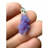 Silver grape chalcedony pendant