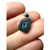 Silver pendant from Tabasco Agate Geode