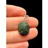 Silver pendant from Tabasco Agate Geode