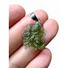 Silber Moldavit Anhänger 2,2g