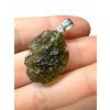 Silber Moldavit Anhänger 3,7g