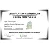 Libyan desert glass in box