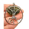 Silber Moldavit Anhänger 10g – Baum des Lebens