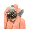 Silber Moldavit Anhänger 7,7g – Fisch