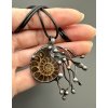 Pendant with ammonite