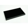 Plastic tray for jewellery or minerals with display pad