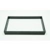 Plastic tray for jewellery or minerals with display pad