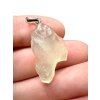 Silver pendant made of Libyan desert glass 2,3g