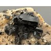 Schorl on albite – Dolni Bory, CZ