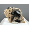 Schorl on albite – Dolni Bory, CZ
