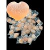 Selenite hearts 50 pcs 4 cm (orange), Morocco