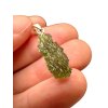 Silber Moldavit Anhänger 1,8g