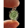 Silver moldavite pendant 1,8g