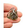 Silber Moldavit Anhänger 3,8g