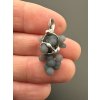 Grape chalcedony pendant