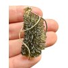Gold moldavite pendant 6,4g
