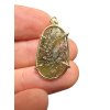 Gold moldavite pendant 2,4g