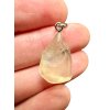 Silver pendant made of Libyan desert glass