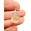 Silver pendant made of Libyan desert glass