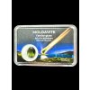 Faceted moldavite in box 1,95ct
