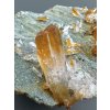 Crystal with chlorite and limonite coating – Santander, Colombia