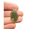 Silver moldavite pendant 2,9g from Besednice Jezkovna