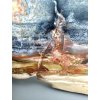 Petrified opalized wood with natural copper  – West Java, Indonesia