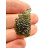 Silver moldavite pendant