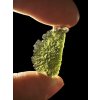 Silver moldavite pendant
