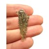 Silver moldavite pendant