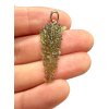 Silver moldavite pendant