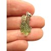 Silber Moldavit Anhänger 0,9g